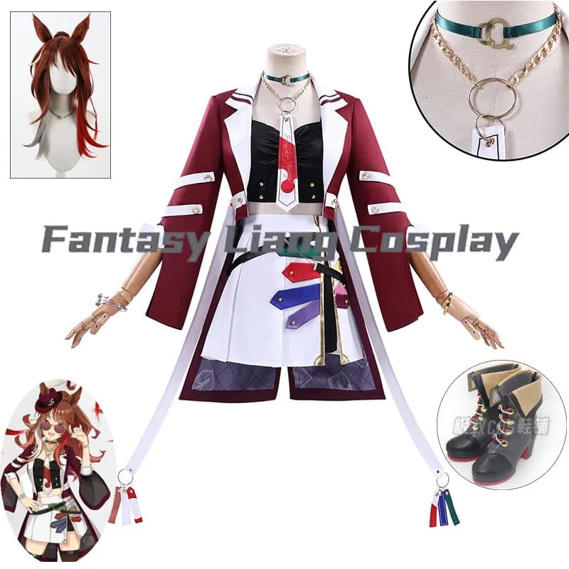 Anime Pretty Derby Forever Young Cosplay Costumes Wig Ears Role Play Clothing Halloween Carnival Party Outfit Comic Con Costumes