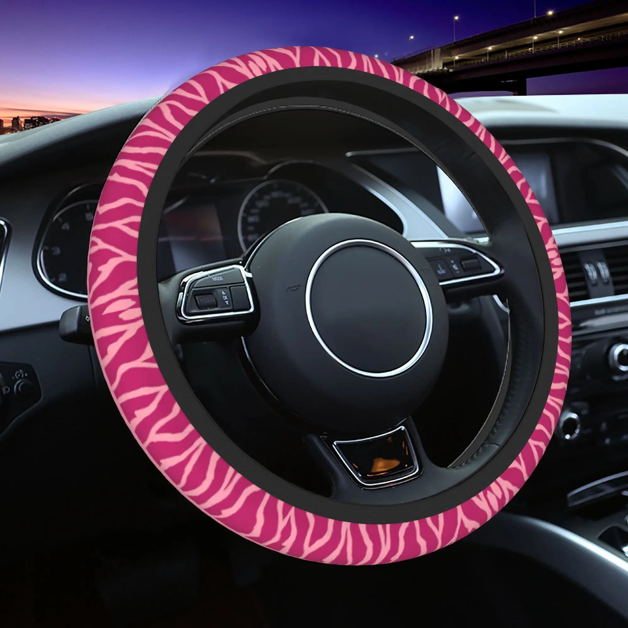 Car Cover 38cm DoFlamingo One Piece, Elastic Car Decoration, Automotive Accessories
