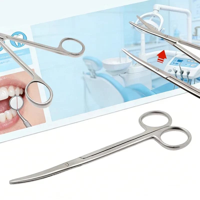 Forbici Metzenbaum TC Premium da 14CM con Punte Curve Smussate per Interventi Medici alla Mandibola