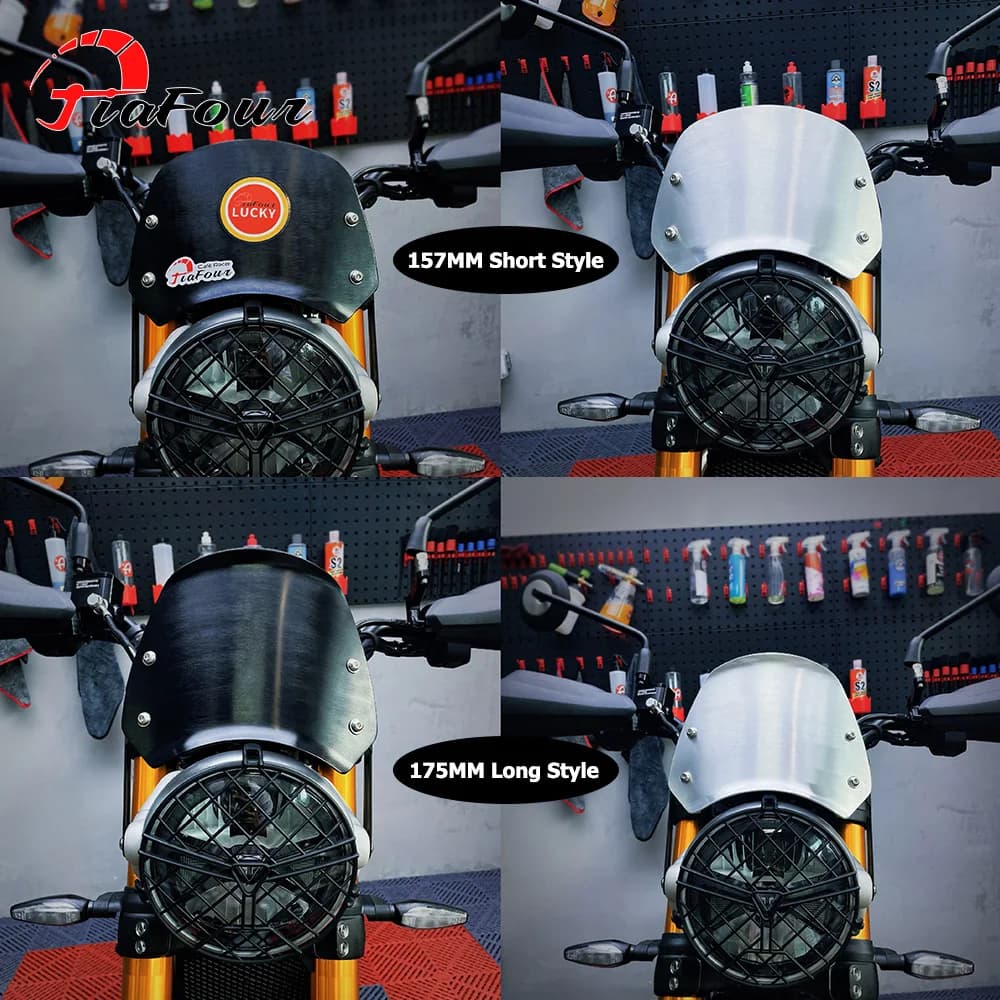 Deflettore Anteriore per Moto FIT For Scrambler 400X Speed 400 Speed Twin 1200, Parabrezza