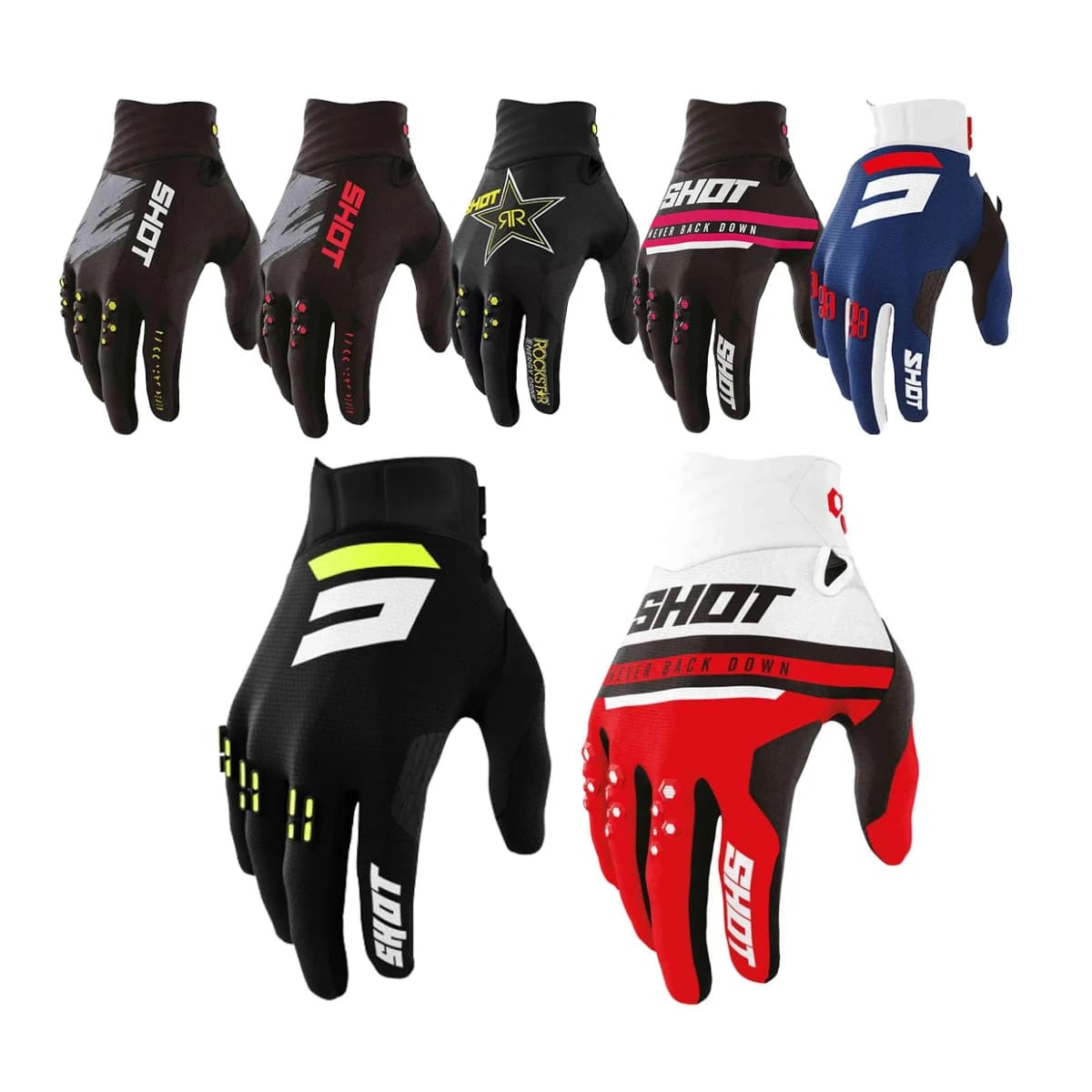 7 Colors Racing Bike Motocross MTB MX Dirt Cycling Cross-country Motorcycle Riding Gloves
