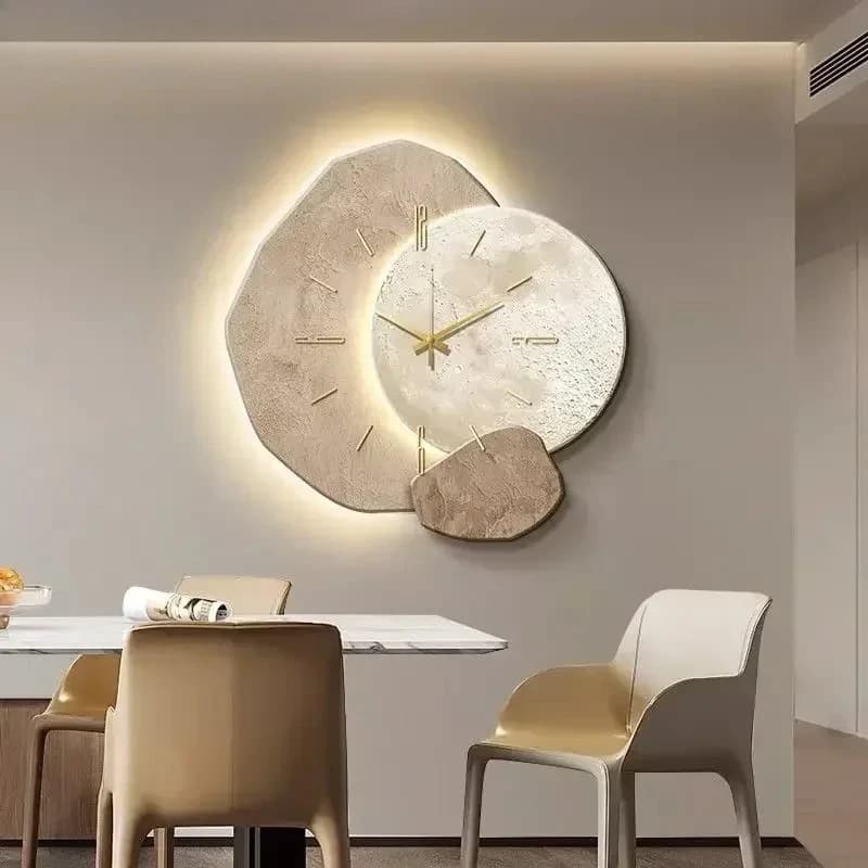 Shilai Running Restaurant Wall clock Living room Modern Simple 2025 New silent wall clock for high-end home