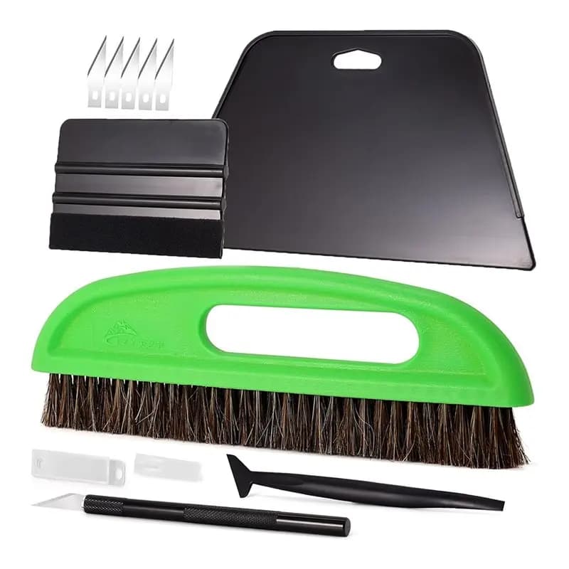 New-Wallpaper Smoothing Tools Kit With Squeegee, Felt Squeegee& Cutter, For Peel And Stick Vinyl- Includes Paste Brush