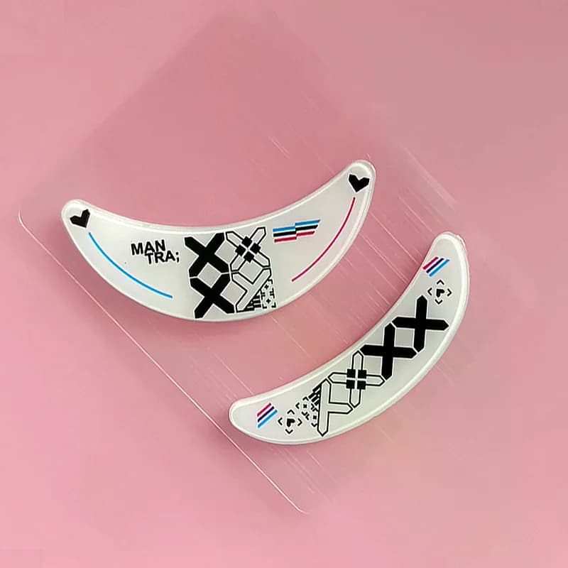 Glass Glide Feet Pads Mouse Feet Sticker for Dragonfly Wireless Gaming Mouse Rounded Curved Edges