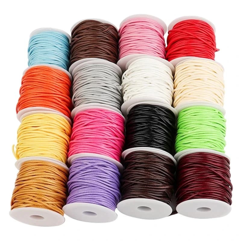 10 Meters/Rotol 0.5mm-2mm Korean Cotton Cable Hidden Wire Cord Corda Necklace Clasp Bead For FAI Bracelet For Jewelry