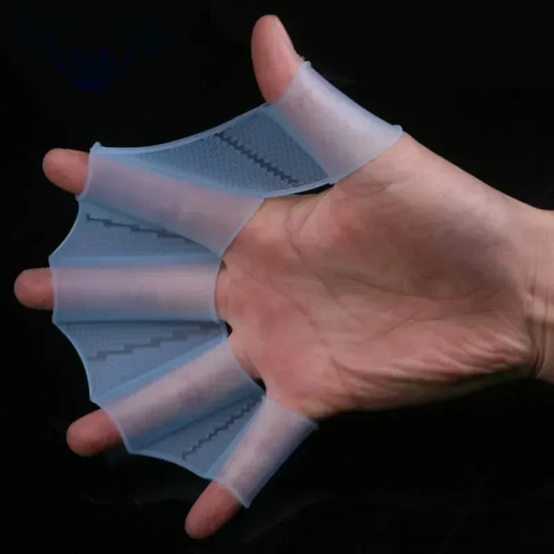 Nuoto mano finger fin apprendimento accessorio per piscina finger wear guanti da immersione per allenamento a mano pagaie per piscina