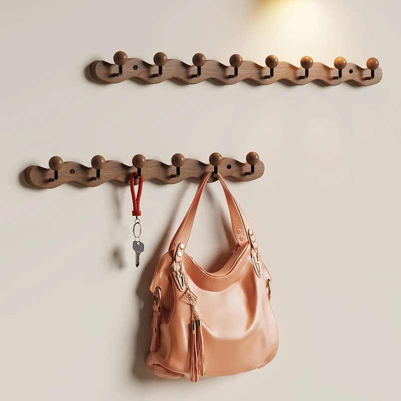 Open wall hanger Wooden clothes Minimalist clothes hangers Clothes rack Living room Hotel Furniture for entrance Why