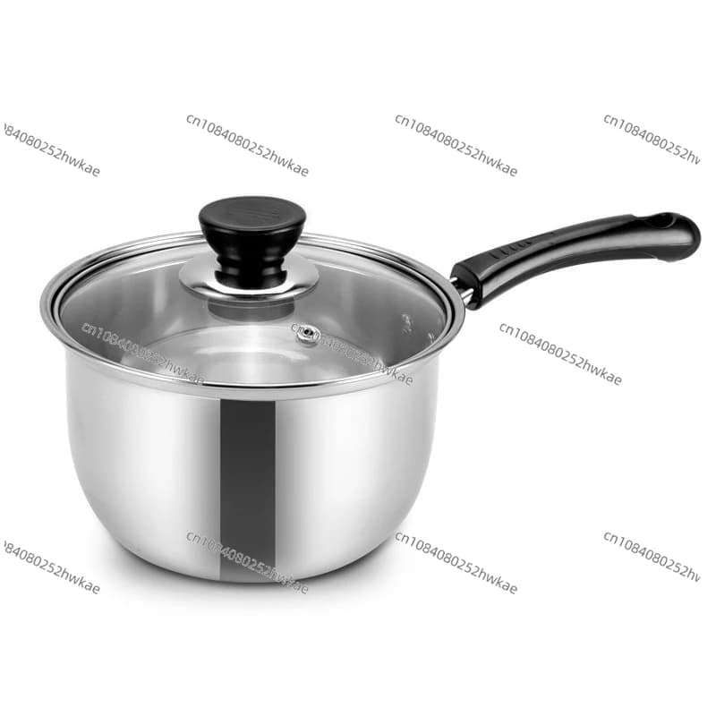 Pentola stile con coperchi Coperchi per padelle antiaderenti Pentola per zuppa di latte in acciaio inossidabile Accessori per la cucina domestica calda