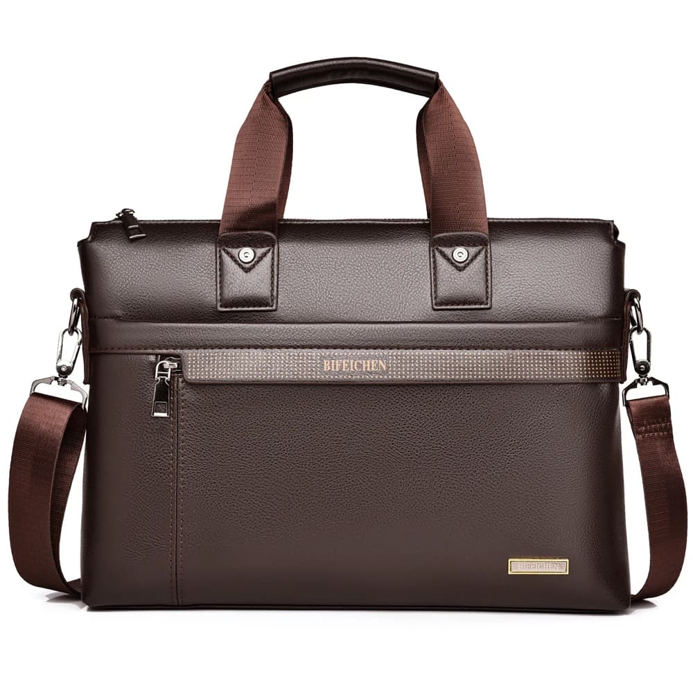 2024 New Men Brand Valigetta High Quality Leather PU Handbags Office Bag for Documents A4 Laptop Bag