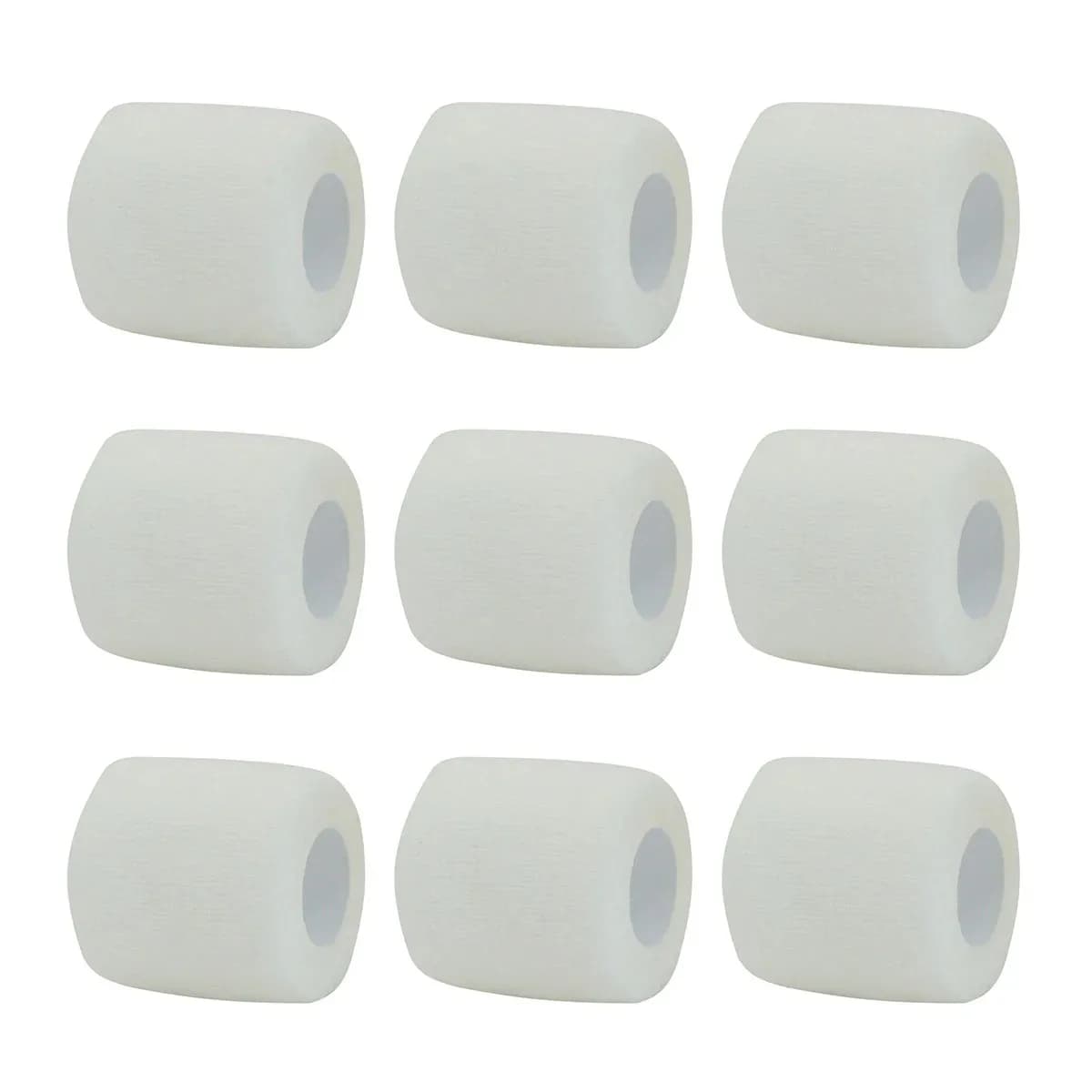 Nastro avvolgente per bendaggio elastico autoadesivo sportivo bianco Elastoplast per cuscinetti di supporto per ginocchio palmo per caviglia da dito