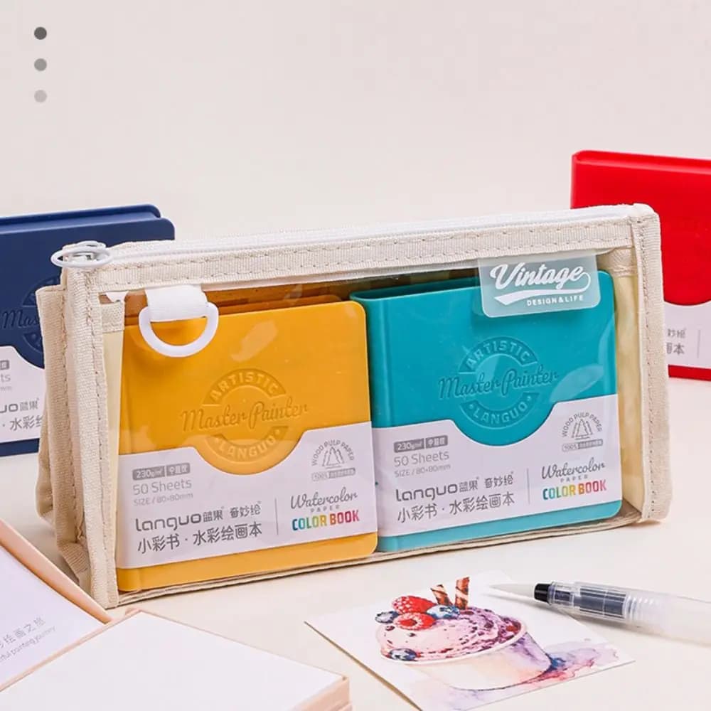 New Tearable Watercolor Sketchbook Thickened Portable Watercolor Painting Pad Pocket Watercolor Notebook Painting Projects