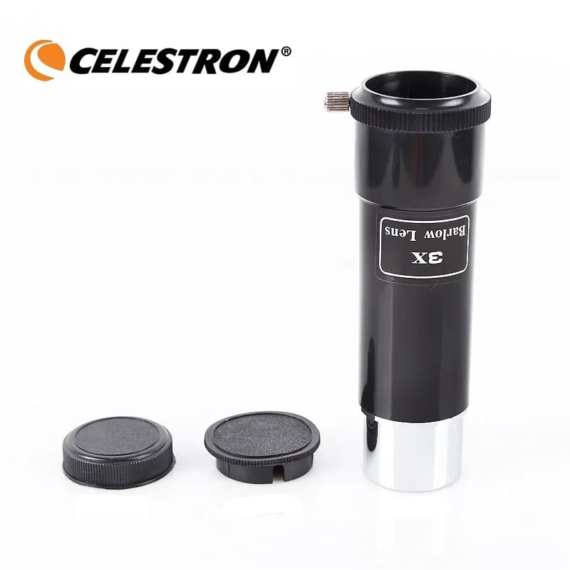 Celestron 3x Lente Barlow Oculare da 1,25 pollici Lenti ottiche Accessorio per telescopio astronomico professionale in plastica