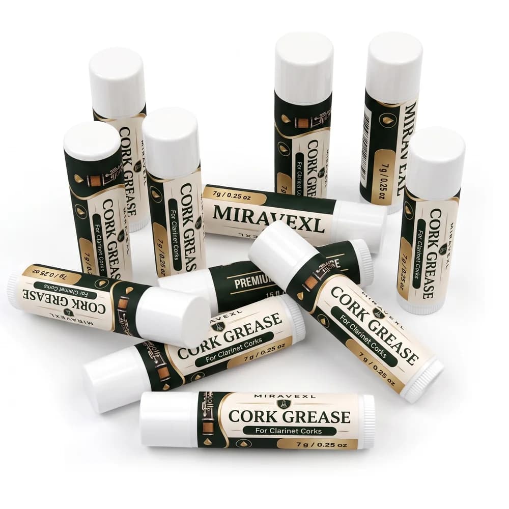 Cork Grease, Odorless, Smooth, for Woodwind Musical Instruments, clarinets, saxophones, bass clarinets, flutes, oboes, bassoons