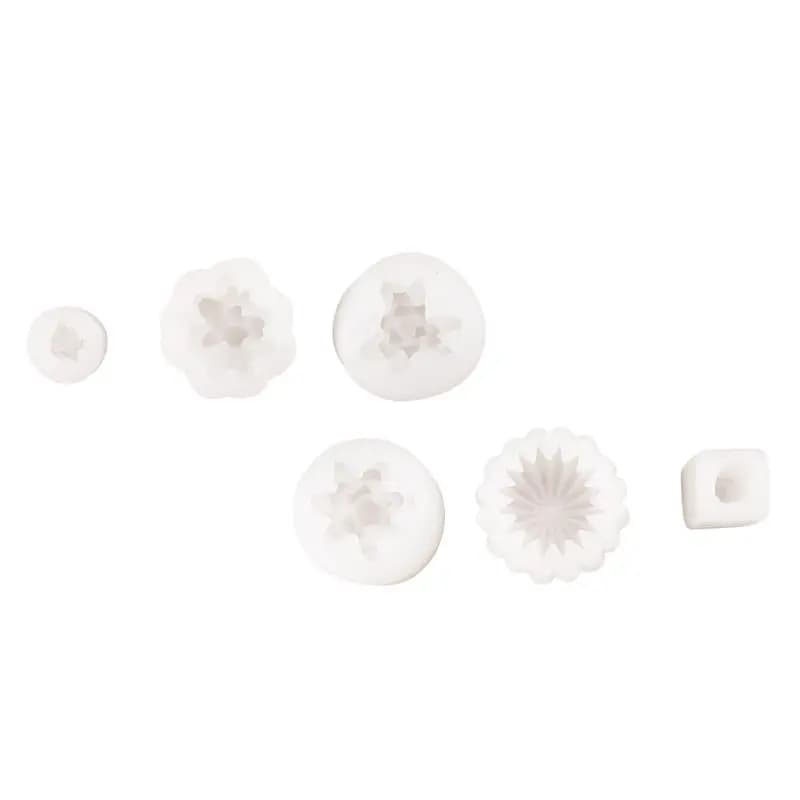 Confezione da 6 stampi in silicone per candele, stampo per colata in resina per piante di cactus succulente per candele fatte a mano, resina epossidica, argilla polimerica, cera-AB52