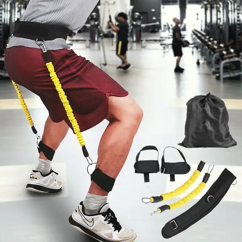 Leg Jump Trainer Voltage String Basketball Tennis Elastic String Trainer Extractor Resistance Device Deep Squat
