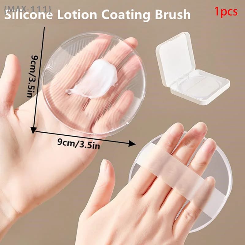 diF2-MAX111 di Soft silicone gel sponge - Transparent applicator that does not absorb body lotion powder and M facial foundation