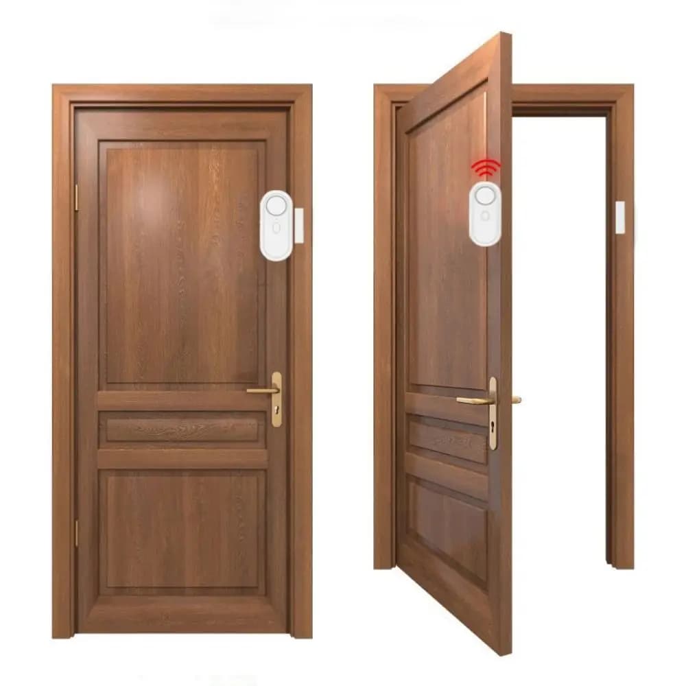 Allarme per porte e finestre 120Db Promemoria bip di chiusura bianco wireless Allarme antifurto multifunzionale per antifurto domestico/campanello