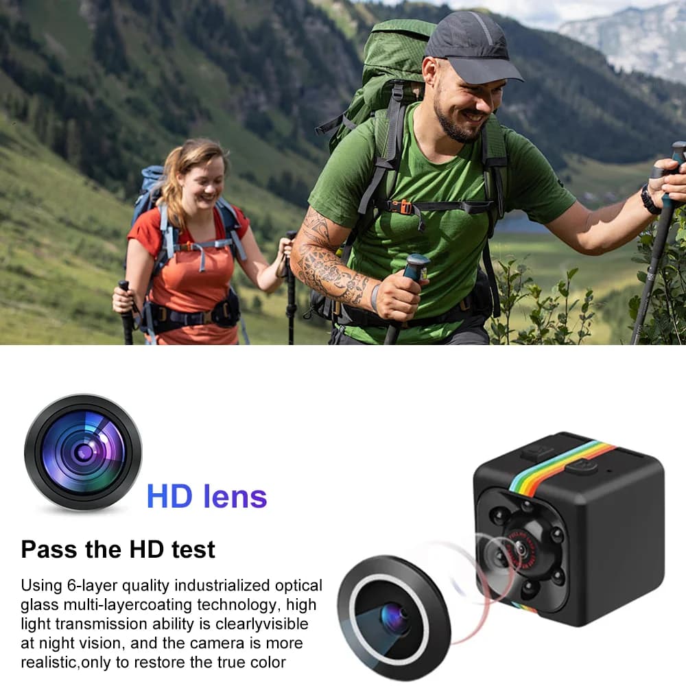 Mini telecamera HD SQ11 1080p portatile piccola tata cam video vocale mini registratore Dv telecamera di sicurezza nascosta interna per ufficio casa