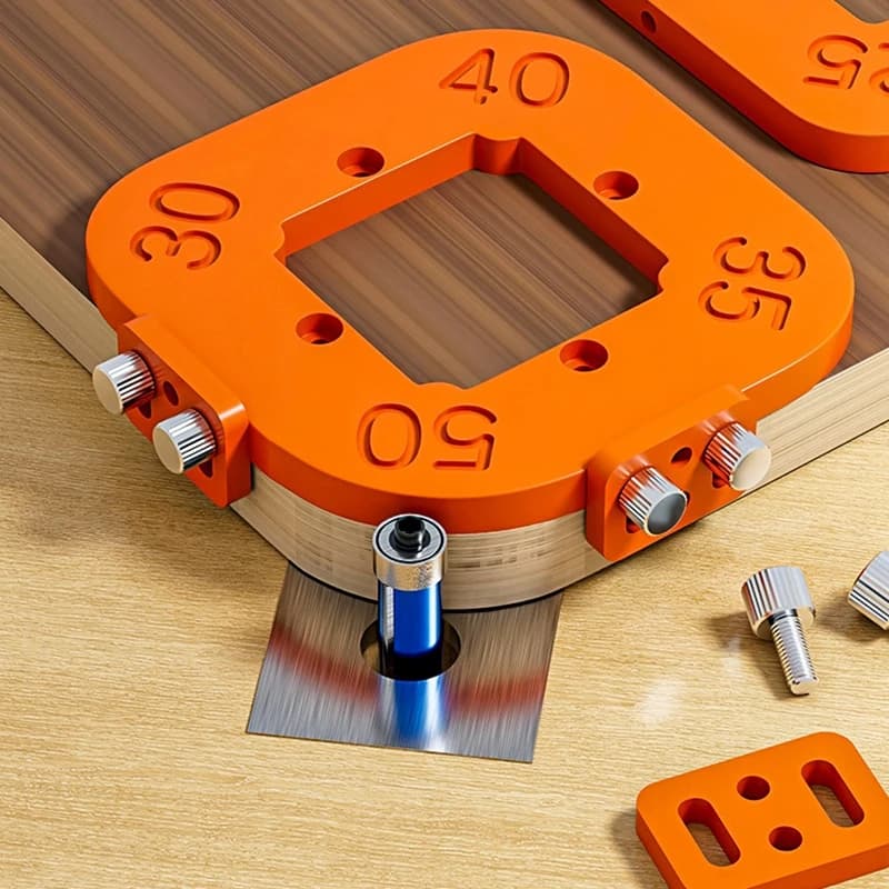 Angle radius models for routers for wood processing Jig from R10 to R50 Routing curved angles Circular milling Radiant hardness ABS instrument