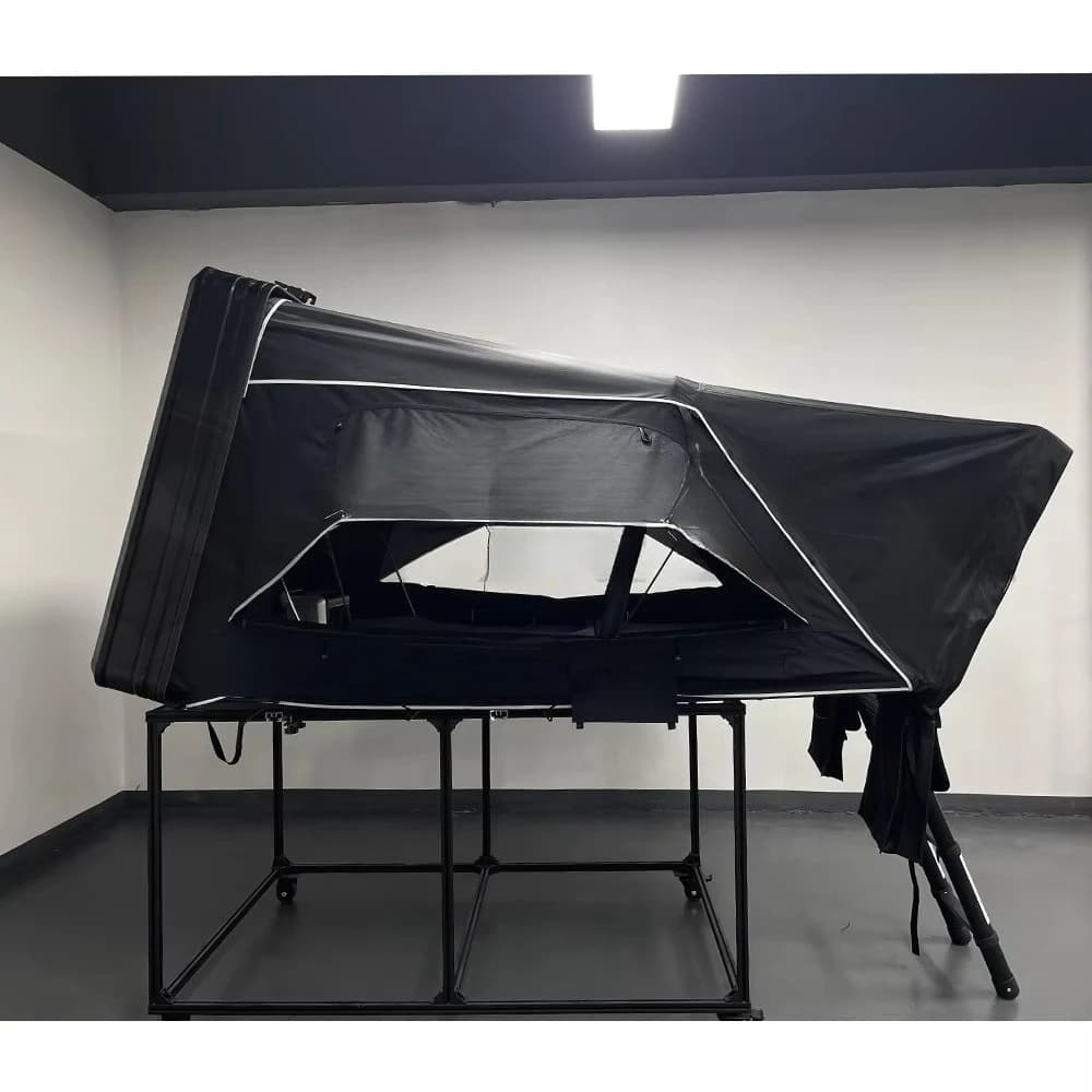 Side open 2XL hard shell aluminum roof tent for 4 people camping Side open roof tent with sunroof