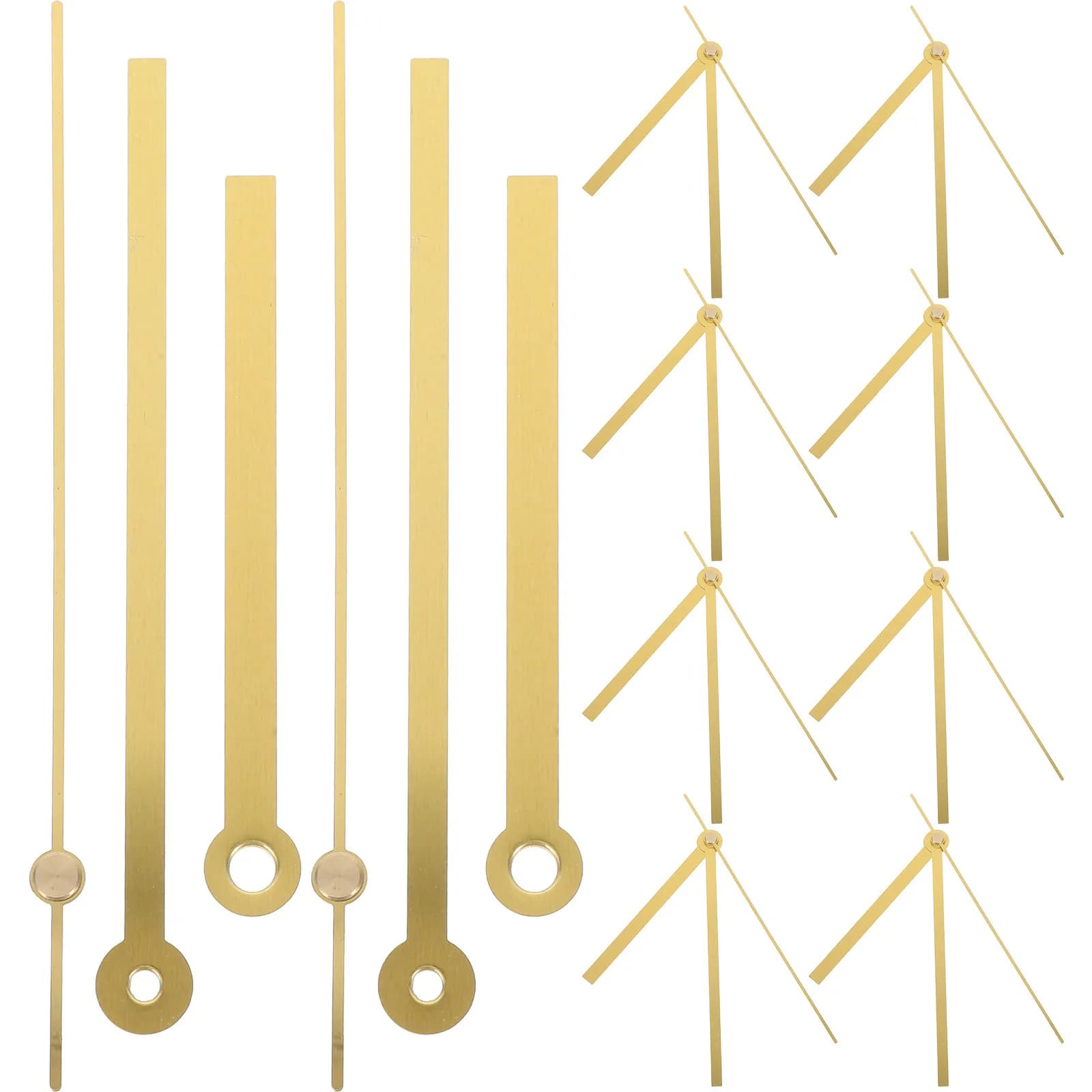 10 Set di Lancette di Ricambio per Orologi da Parete, Kit di Riparazione per Lancette di Orologi, Parti per Realizzazione Orologi