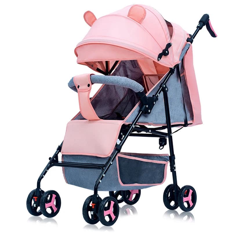 Passeggino per Bambini Pieghevole Ultra-leggero Portatile con Posizione Seduta e Sdraiata