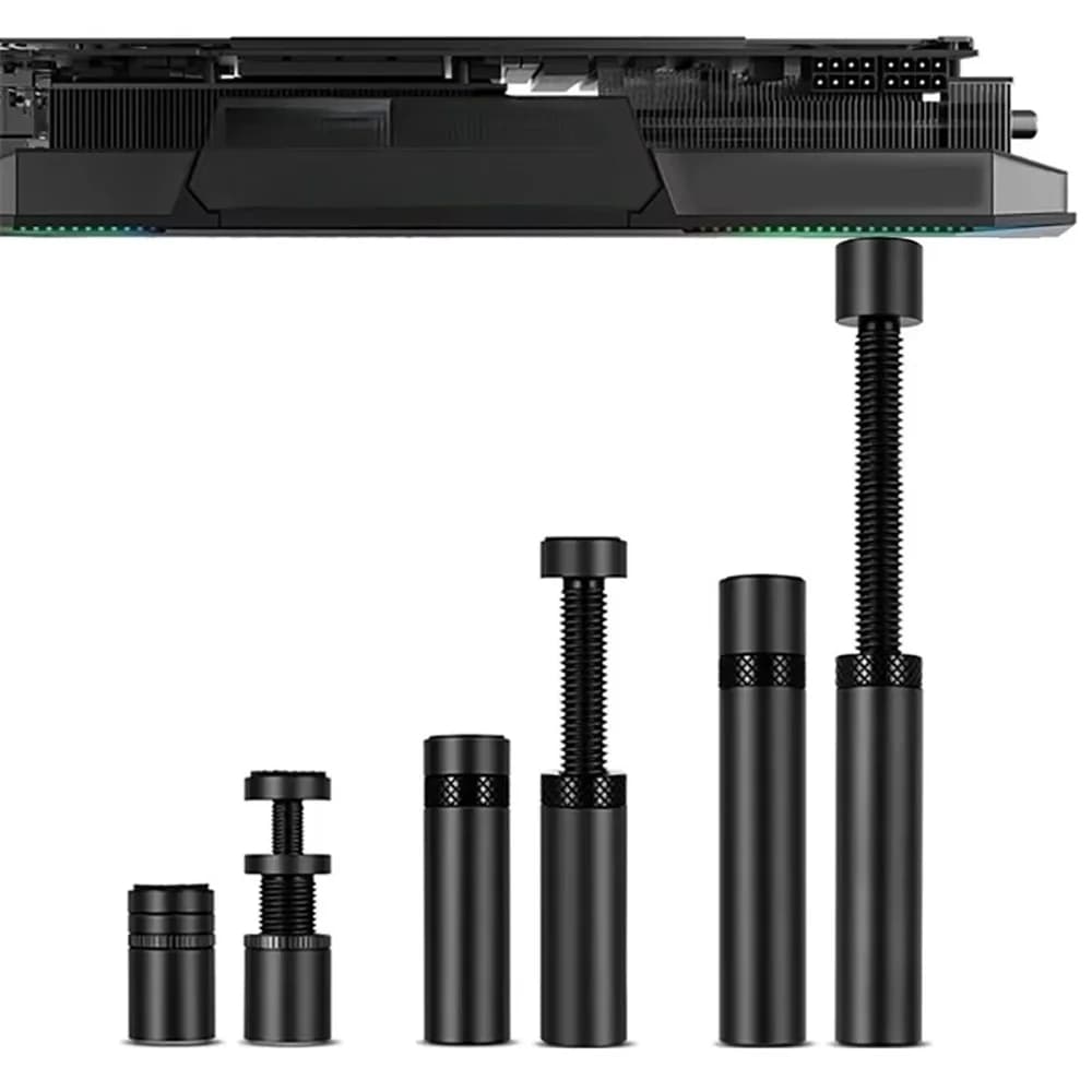 Supporto per Scheda Grafica GPU Anti-Perdita di Stabilità, Supporto Verticale Telescopico Girevole per Schede Video PC Gaming Desktop