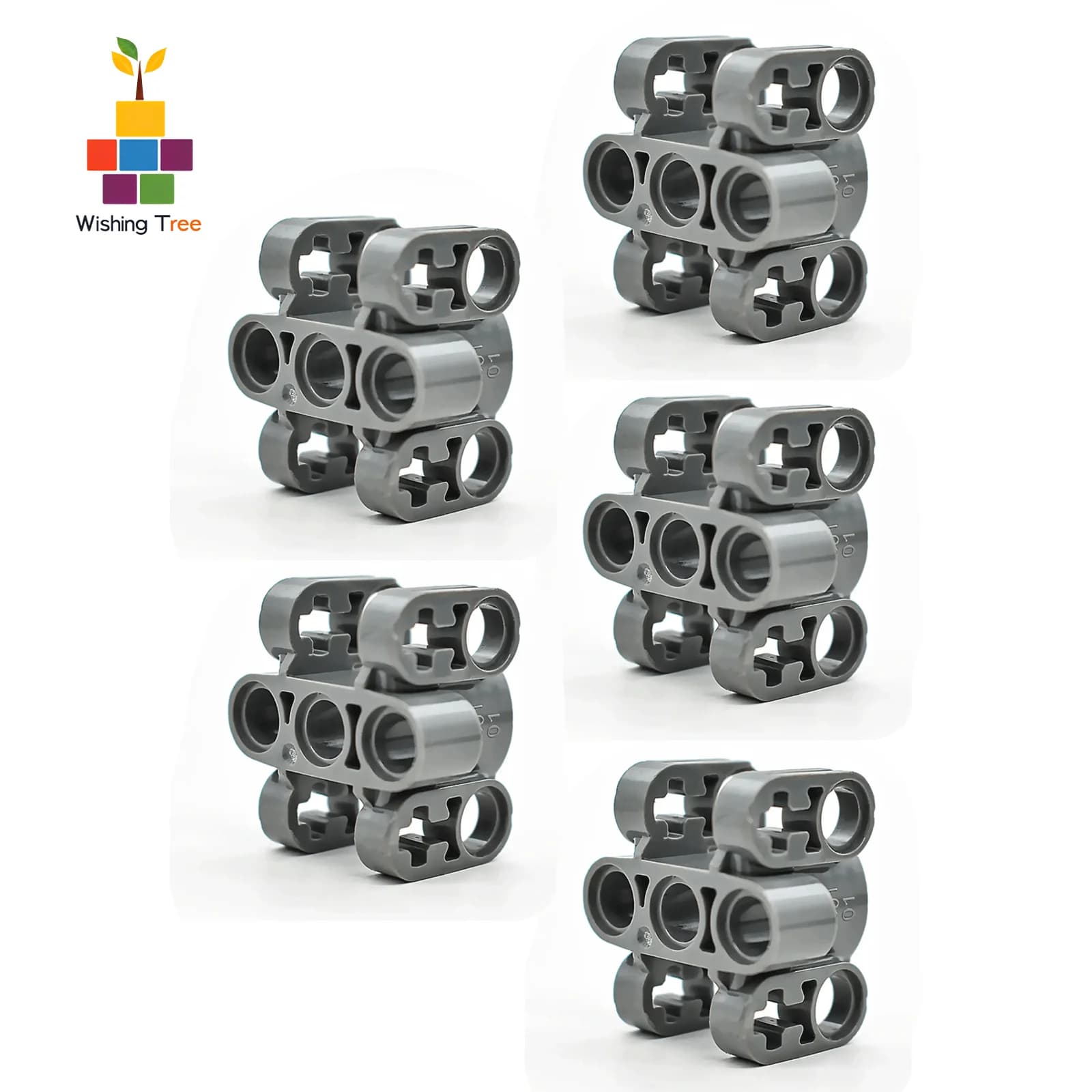 5-10 pezzi 61905 blocchi di costruzione MOC autobloccanti ad alta tecnologia grigio scuro per costruzioni creative