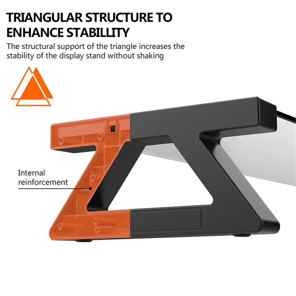 (AIMA) Desk Monitor Stand PC Riser with 4 USB Ports 60kg Capacity Computer Monitor Riser Desktop Stand and Storage Rack