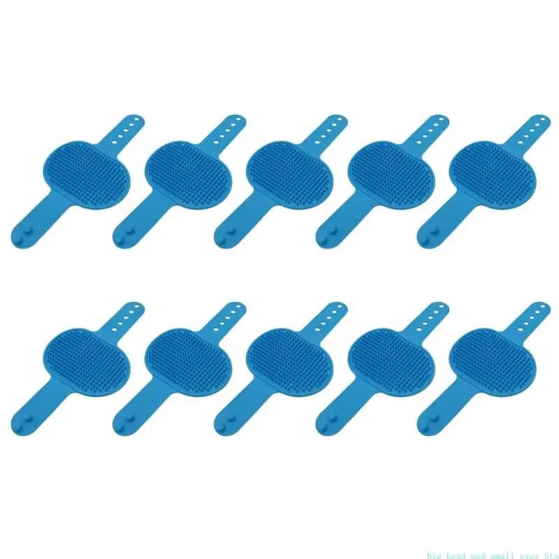 581C da 10 pacchetti gatti in silicone spazzole massaggi per mobili attaccamento gamba per cura dei capelli sciolti