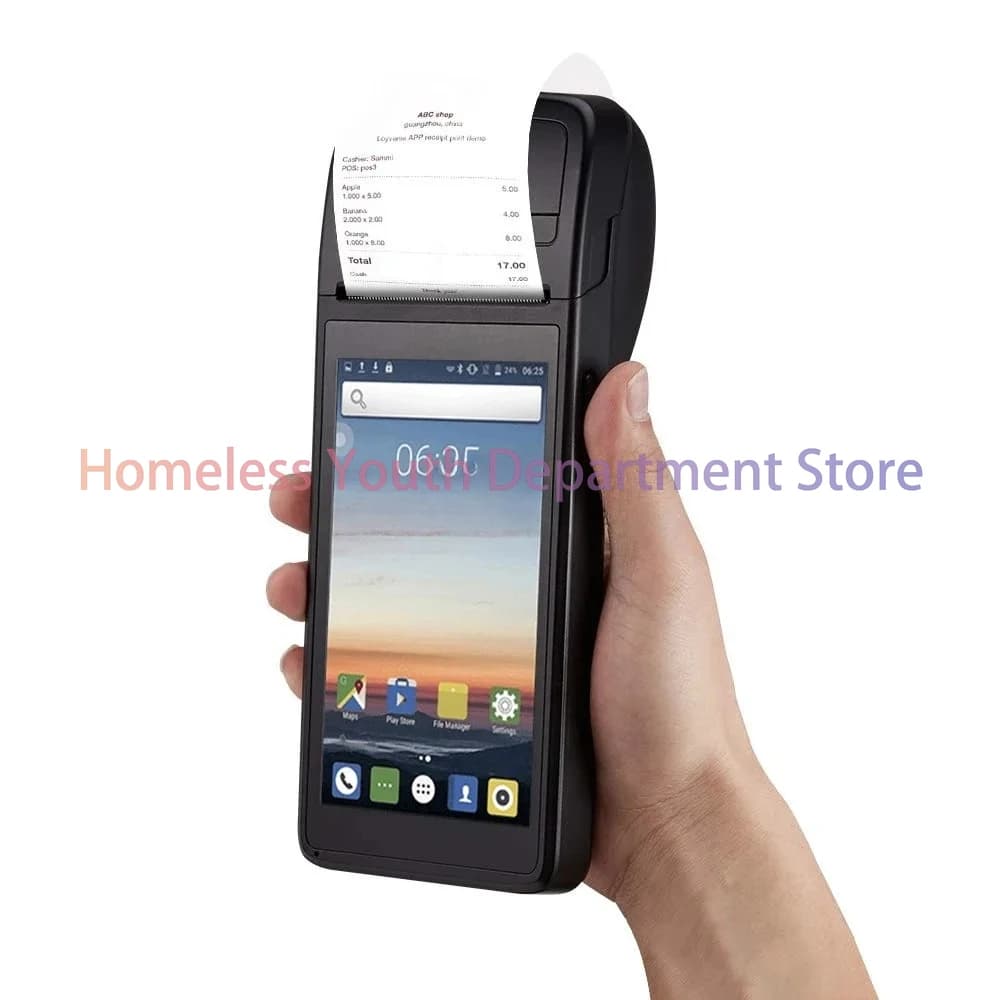 Terminale di pagamento per lettore di schede NFC WiFi 3G tutto in uno portatile da 5,5 pollici pos di sistema Android
