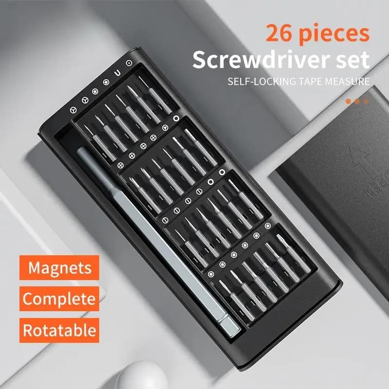 Set di cacciaviti magnetici 26 in 1 Set di precisione multifunzionale Set di strumenti di riparazione elettronica per telefoni cellulari tablet elettronici