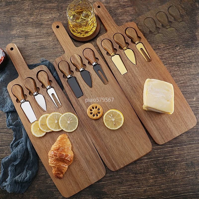 Acacia Wood Cheese Board Set Cheese Set Charcuterie Board Cutting Board