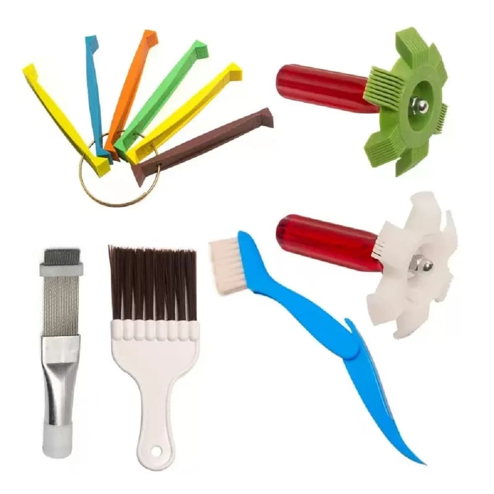 Set di pettini a pinna per condensatore per radiatore universale per auto, piastra per bobina per condizionatore d'aria, strumento per la pulizia manuale, riparazione del sistema di raffreddamento automatico