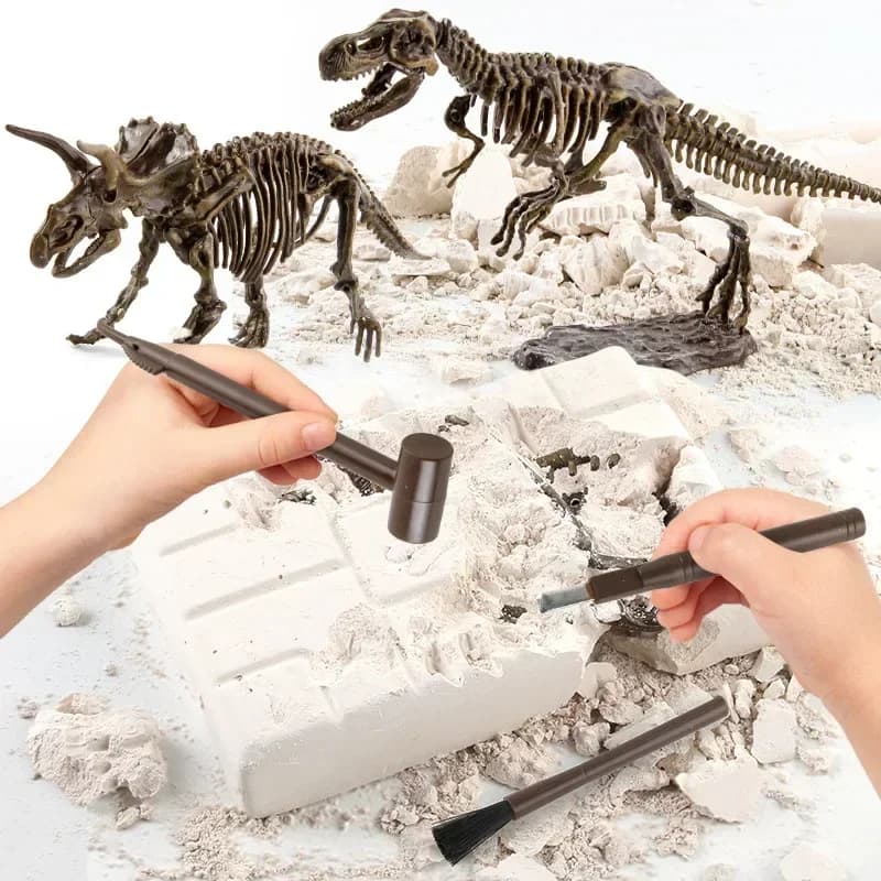 Scavo di dinosauri Archeologia fossile Giocattolo scientifico ed educativo Assemblaggio fai-da-te Simulazione Scheletro di dinosauro Modello animale