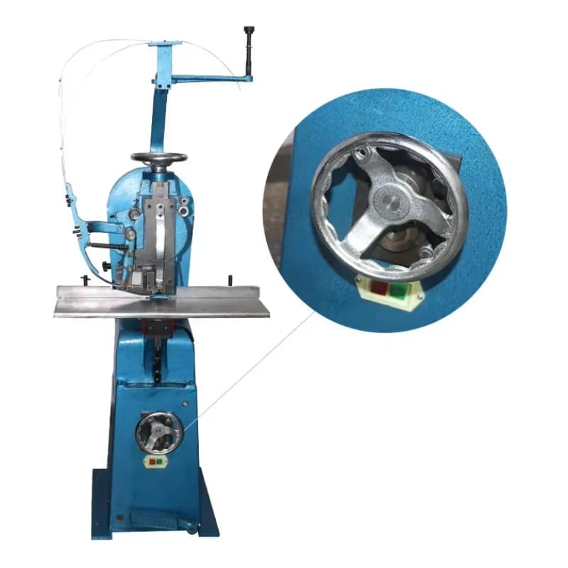 Macchina Rilegatrice Elettrica a Filo Singolo TD102 per Rilegatura a Filo a Gamba Piatta, Spessore 25mm, per Carichi Pesanti