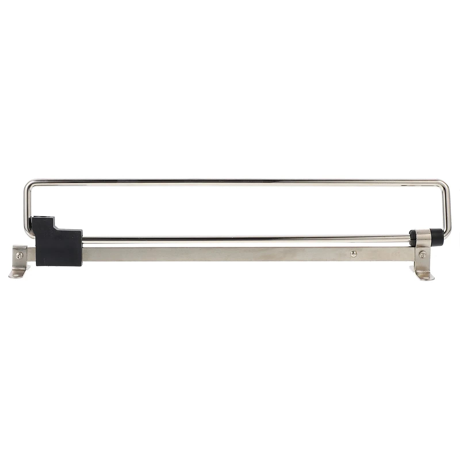 1Set Telescopic Clothes Hanger Rack Plastic Iron Construction Space Saving Wardrobe Organizer Shelf Bathroom Laundry Storage