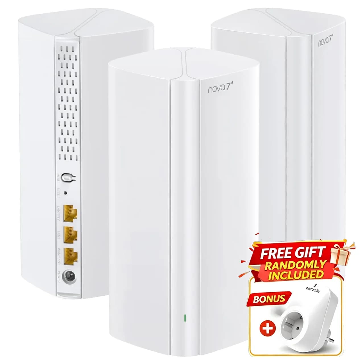 Tenda BE3600 WiFi7 Mesh System ME3 Pro Wireless Router Dual-Band WAN LAN Wi-Fi7 Mesh Wifi Range Extender WIFI7 Network Repeater