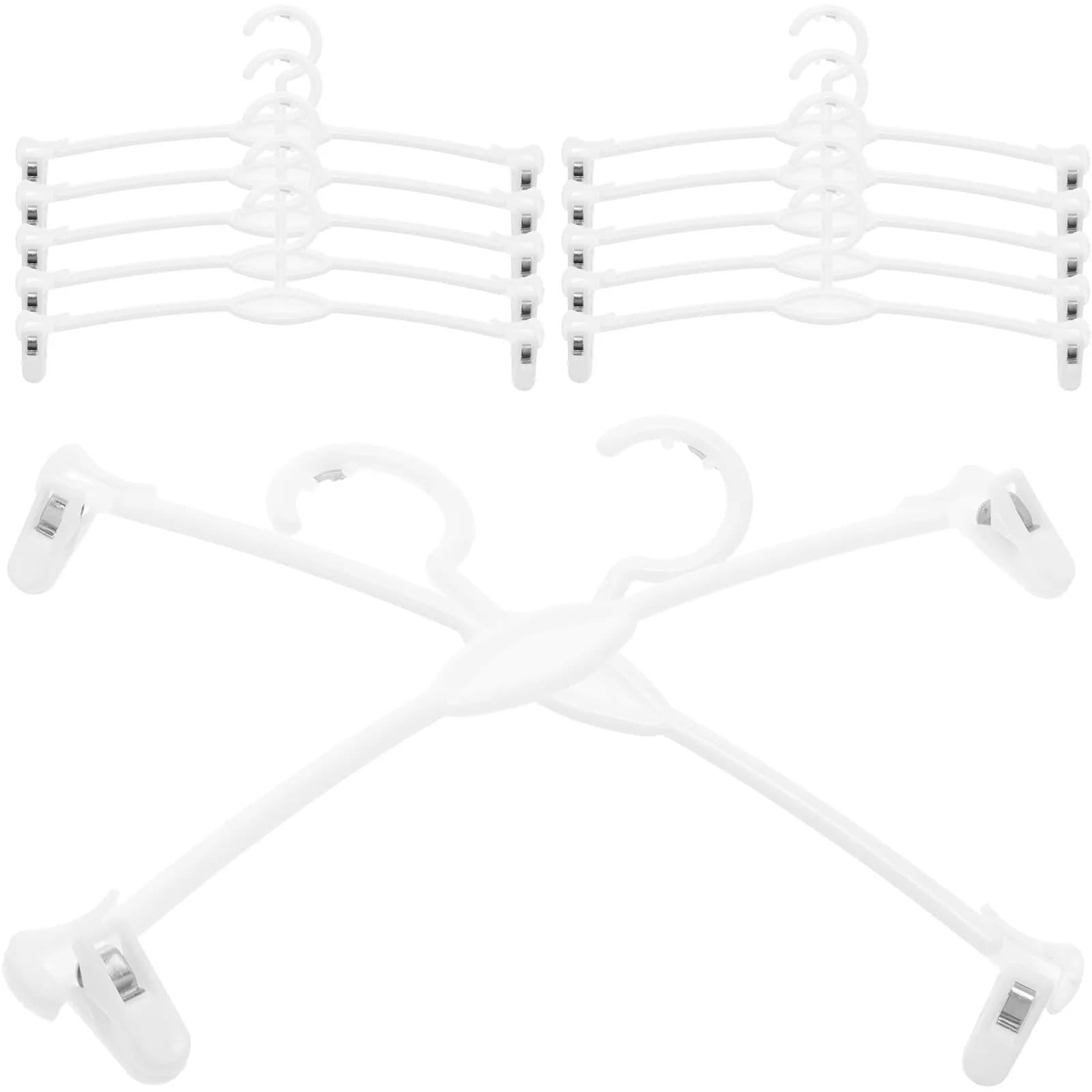 15 Pieces Plastic hanger Robust for Drying Underwear, Scarves, Gloves, Handkerchiefs and Delicates Washable
