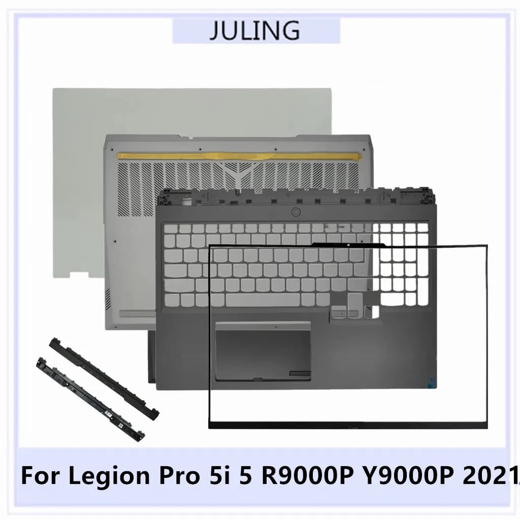For Legion Pro 5i 5 R9000P Y9000P 2021 Laptop LCD Top Case Back Cover Front Bezel/Palmrest/Bottom Case/Hinges/Hinge Cover