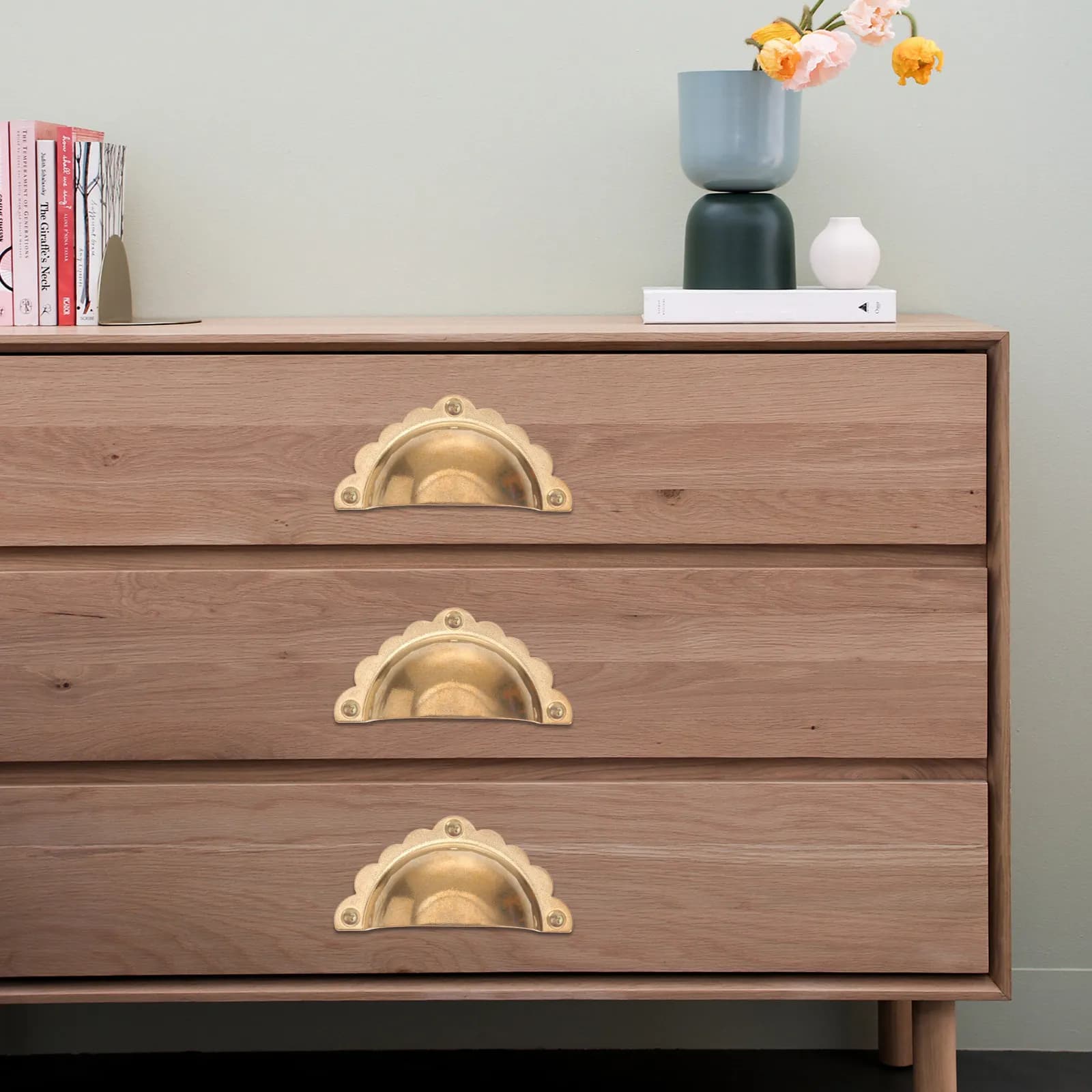 Maniglia per cassetto semicircolare in rame, tiranti classici per armadi, tiranti antiruggine per guardaroba, maniglia semicircolare per porte di cucina e armadi