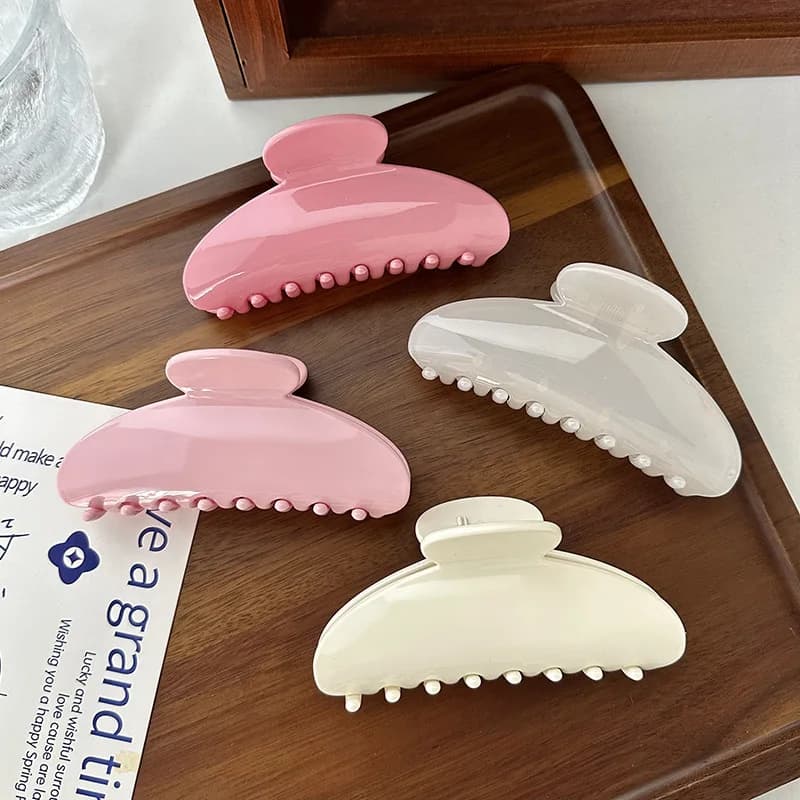 Fermagli per capelli da donna eleganti Artiglio per capelli in acrilico di grandi dimensioni Accessori per capelli moda coreana per ragazze Barrettes Forcine Copricapo