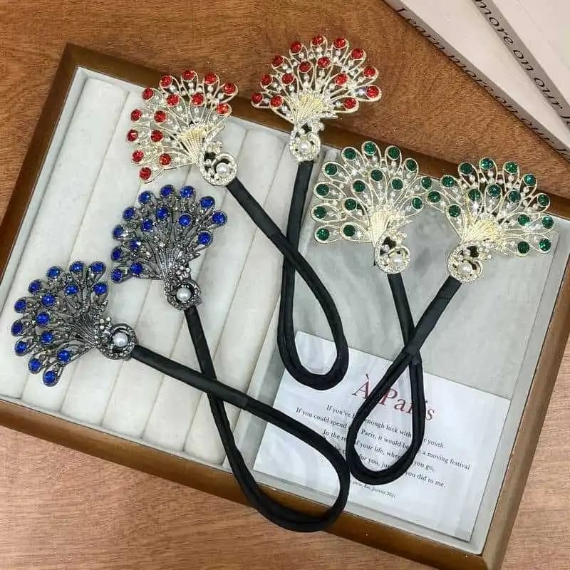 Super fairy hair styling tool in Korean style Hair accessories with iron hair band peacock dance style peacock