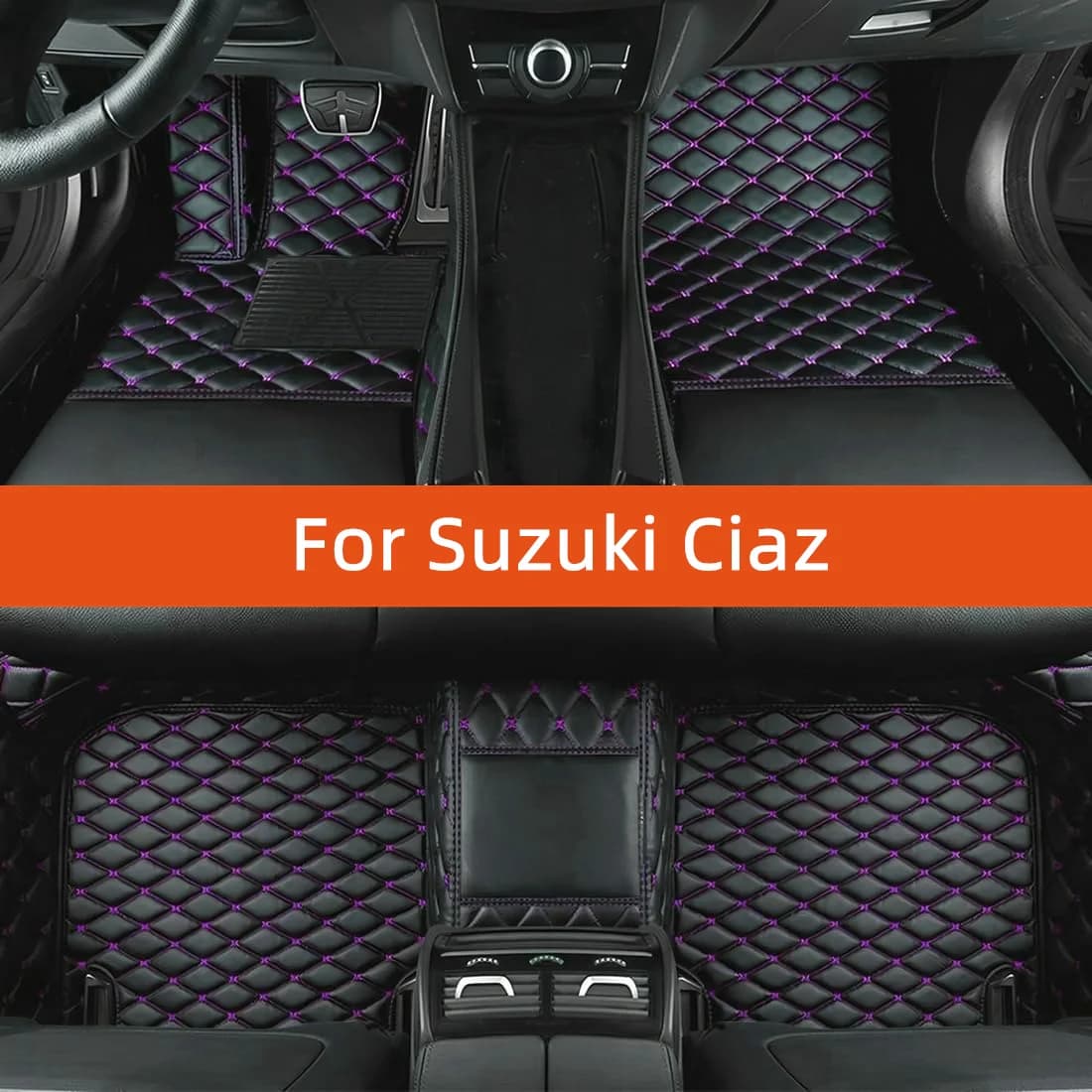 Tappetino per auto in pelle personalizzato per Suzuki Ciaz 2014 2015 2016 2017 2018 2019 2020 Tappetino per auto Accessori interni