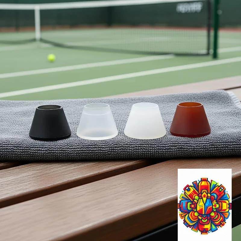 Non-Slip Tennis Racket Handle End Cover Eco-Friendly Silicone Racquet Butt Cap Protector for Outdoor Sports Accessory