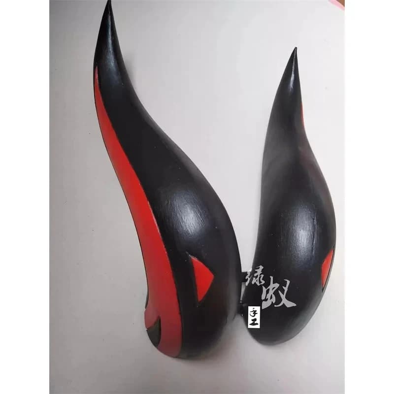 A;3\v,7'd/Genshin Impact Horns Headwear Clip Hair Pin Carnival Halloween Ganyu Cosplay Costume Ax;4'v\6,b/