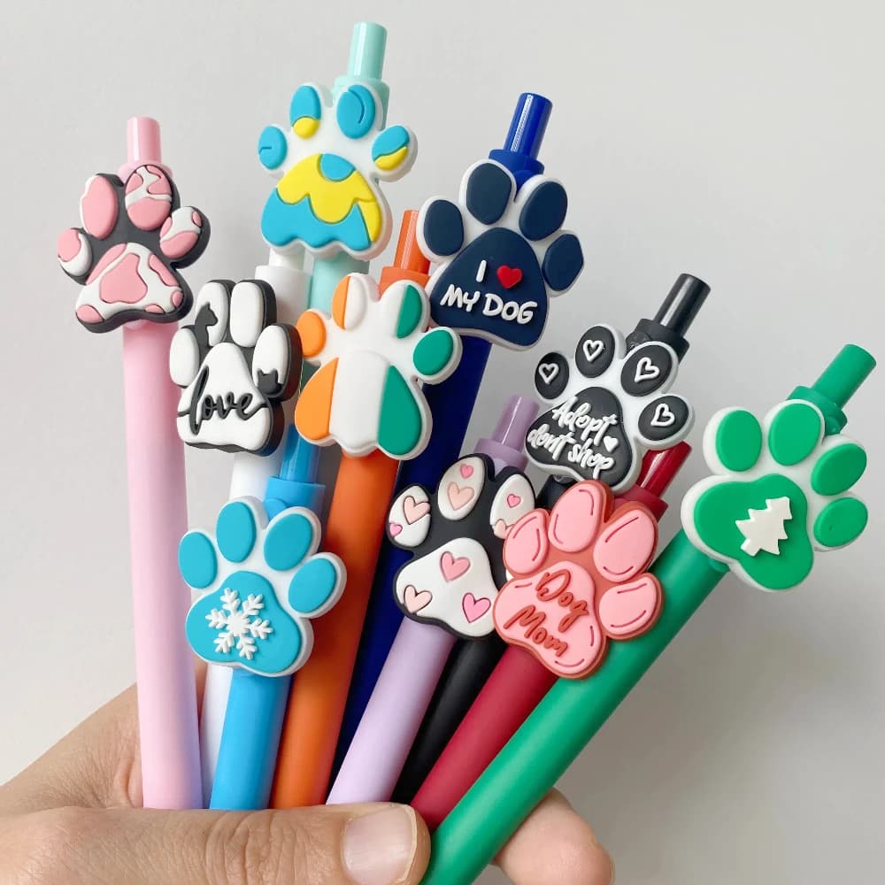 10 pezzi/set penne gel per cani per bomboniere di compleanno, riempitivi per sacchetti di regali, premi ricompensa in classe