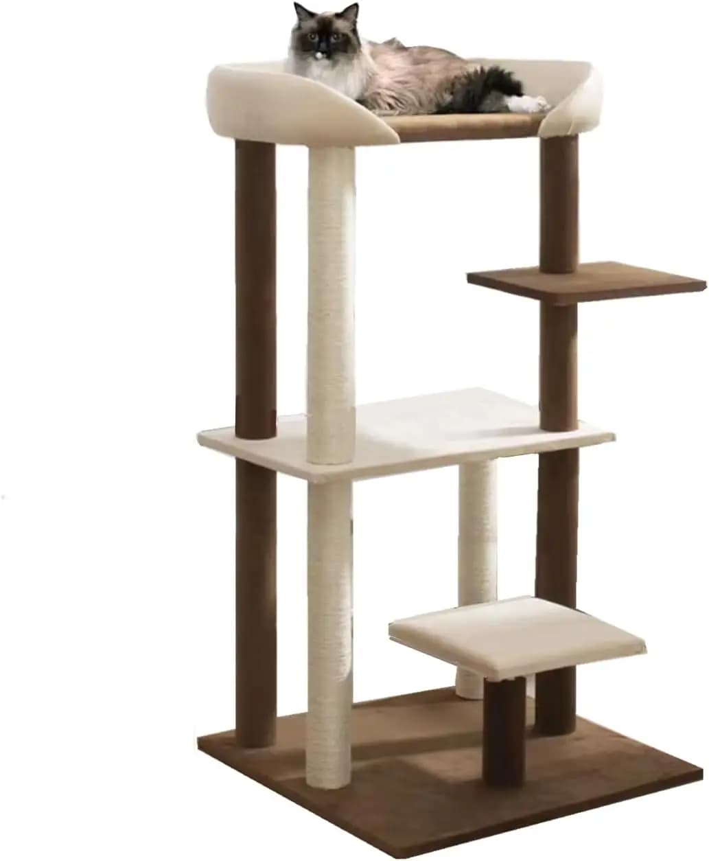 Albero per Gatti Moderno con Ampia Piattaforma e Letto per Maine Coon e Divano Grande per Gatti Multipli