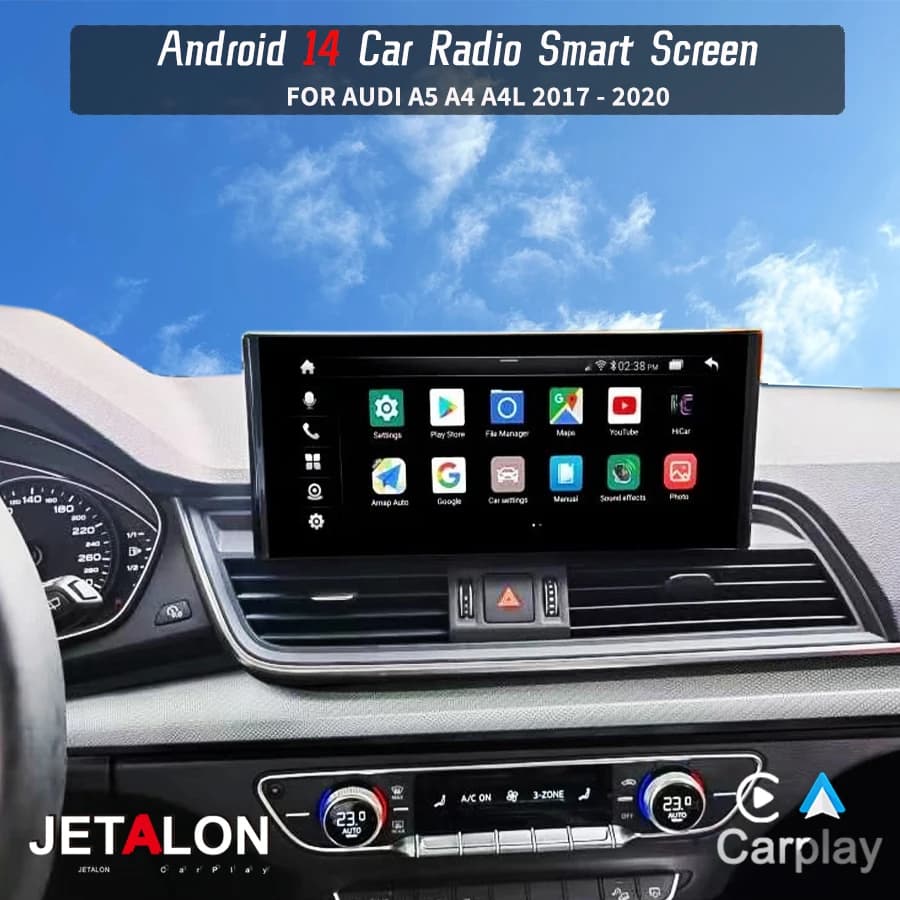 12.3Inch Android 13 Touch Screen For AUDI Q5 2018-2020 Car Radio Multimedia Video Player Stereo GPS Wireless CarPlay Head Unit