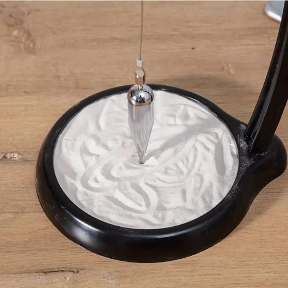 Handmade Gravity Sand Pendulum Gravity Sand Black Balanced Gravity Sand Ornaments Gift Sand Table Painting Ornament Living Room